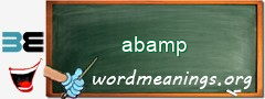 WordMeaning blackboard for abamp